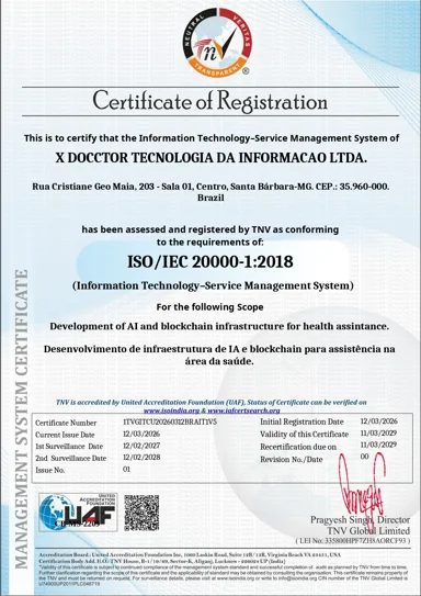 Ampliar certificado ISO 20000-1