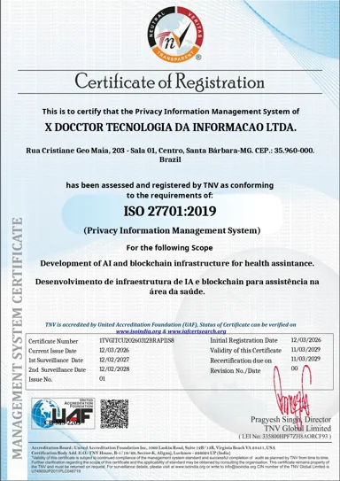 Ampliar certificado ISO 27701